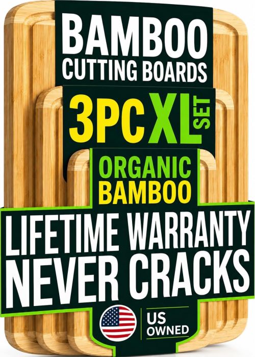 Greener Chef XL Bamboo Cutting Boards